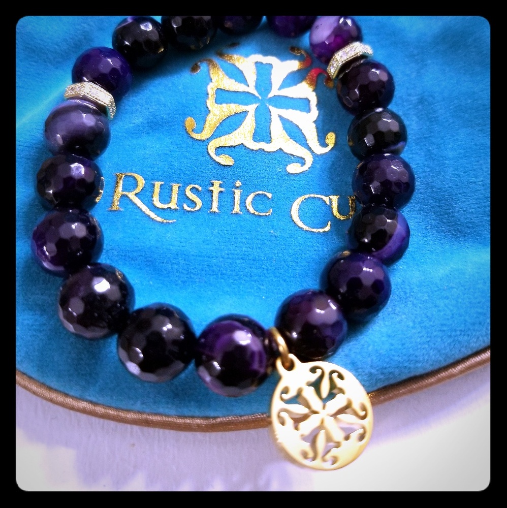 Rustic Cuff beaded bracelet